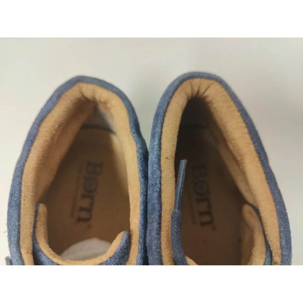 Born Nigel Mens Boot Size 11.5M Shark Blue SUEDE‎ H48332